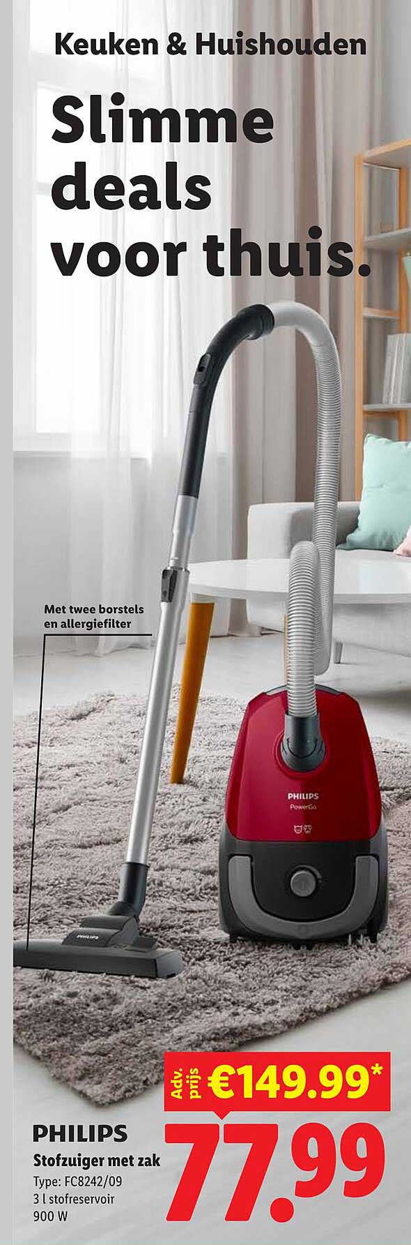 PHILIPS Stofzuiger met zak