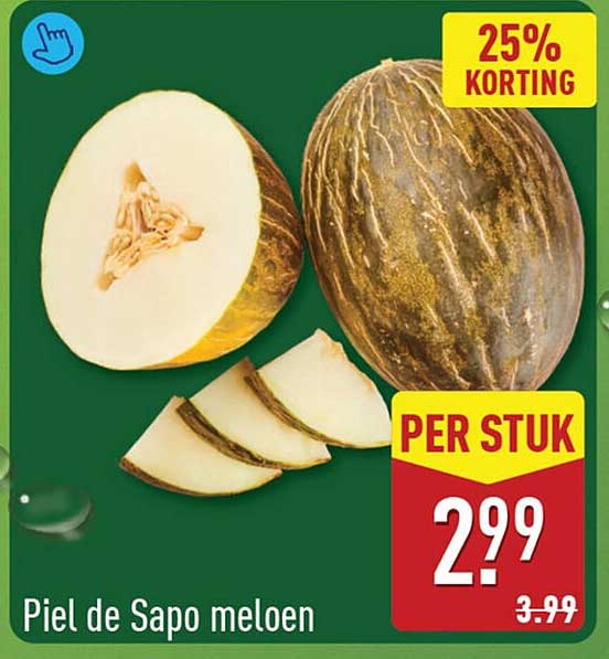 Piel de Sapo meloen 25% KORTING