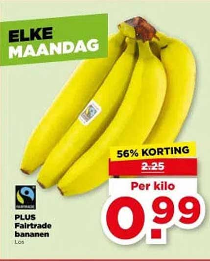 PLUS Fairtrade bananen los