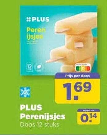 PLUS Perenijsjes Doos 12 stuks