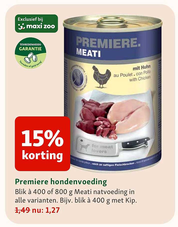 Premiere hondenvoeding