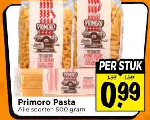 Primoro Pasta Alle soorten 500 gram