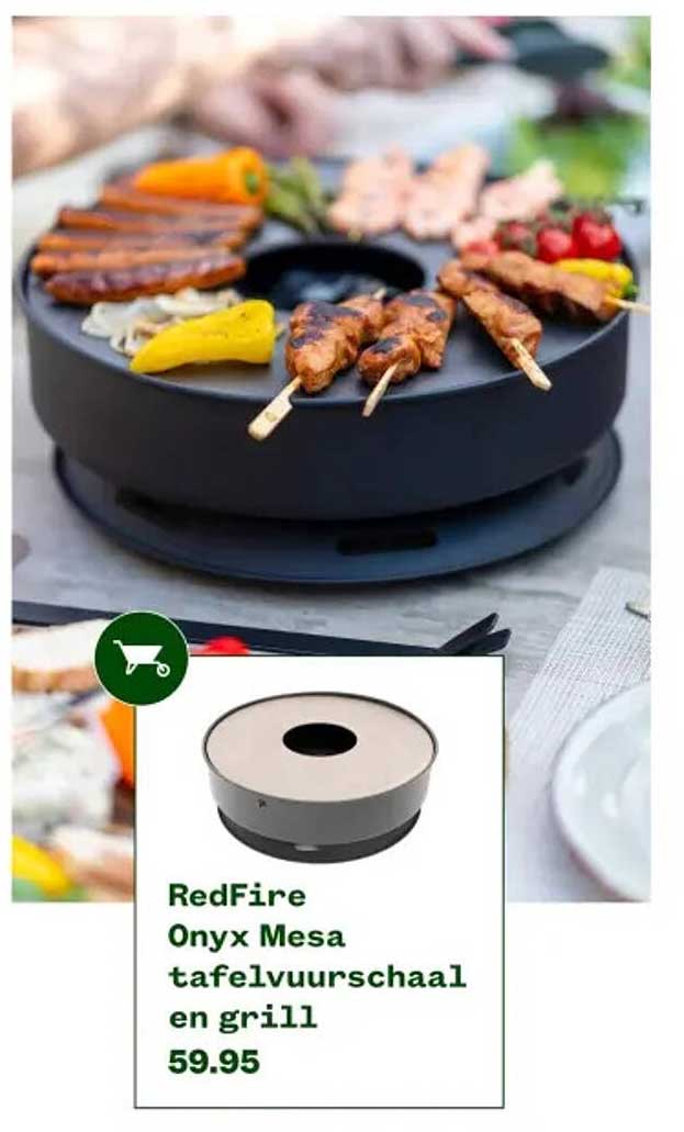 RedFire Onyx Mesa tafelvuurschaal en grill