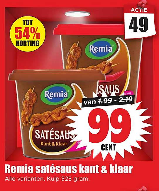 Remia satésaus kant & klaar