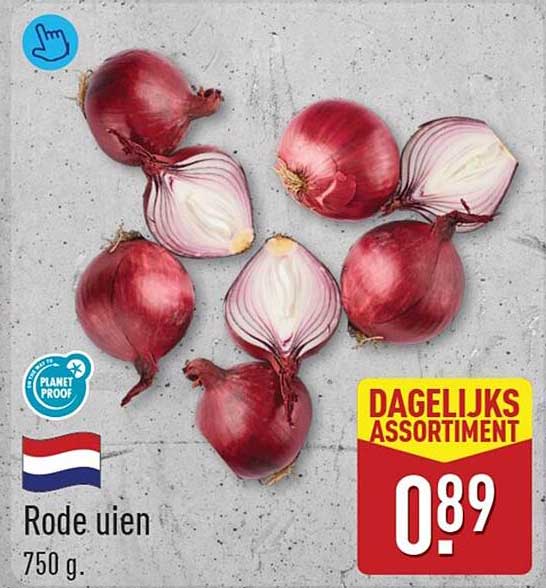 Rode uien 750 g