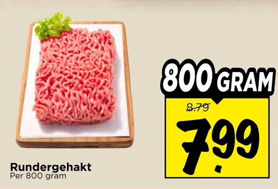 Rundergehakt Per 800 gram
