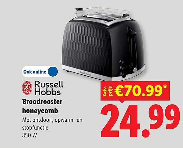 Russell Hobbs Broodrooster honeycomb