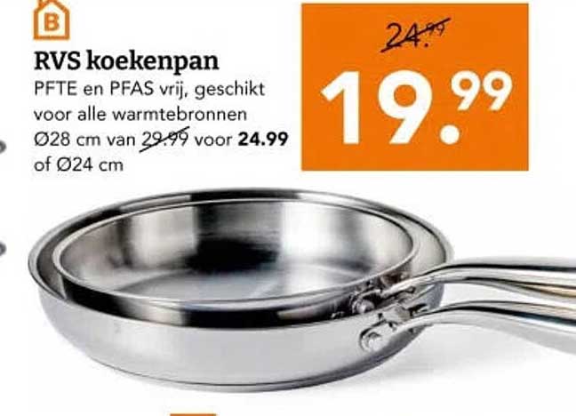 RVS koekenpan