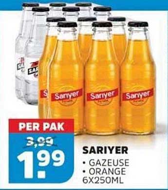 SARIYER GAZEUSE ORANGE 6X250ML