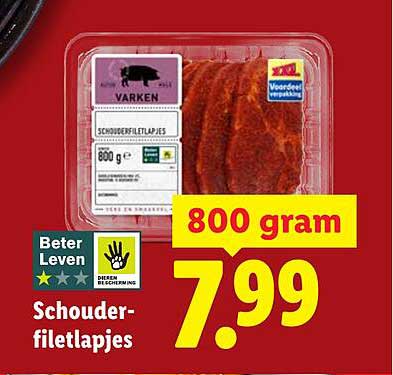 Schouder-filetlapjes