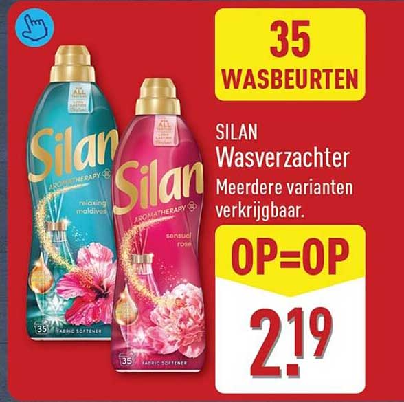 SILAN Wasverzachter Meerdere varianten verkrijgbaar. OP=OP 35 WASBEURTEN