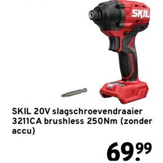 SKIL 20V slagschroevendraaier 3211CA brushless 250Nm (zonder accu)