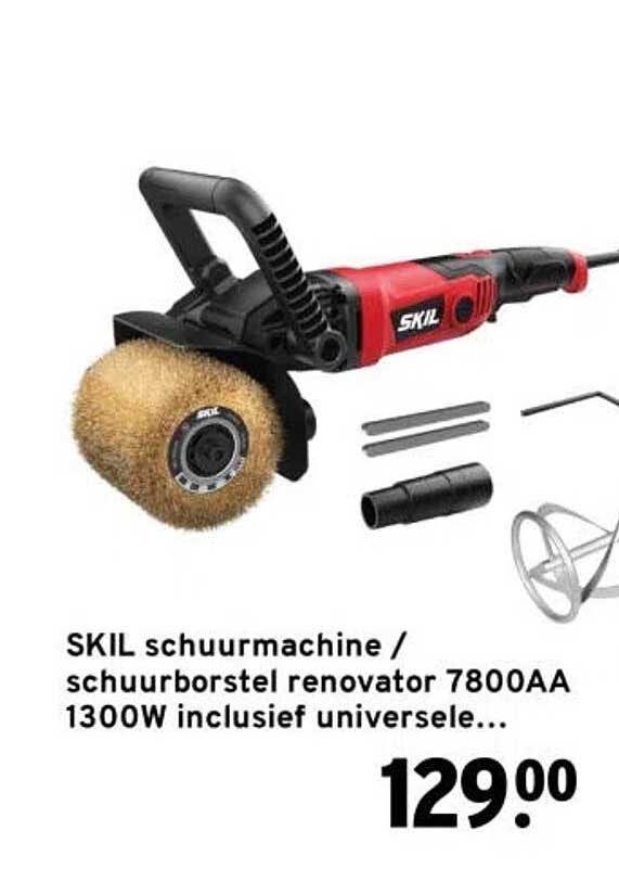 SKIL schuurmachine / schuurborstel renovator 7800AA 1300W inclusief universele...