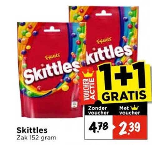 Skittles 1+1 GRATIS