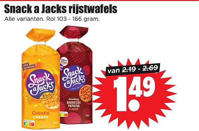 Snack a Jacks rijstwafels
