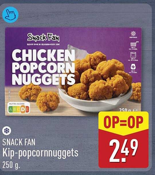 SNACK FAN Kip-popcornnuggets OP=OP