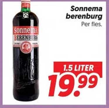 Sonnema berenburg Per fles. 1.5 LITER