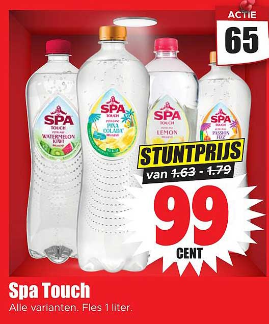 Spa Touch Alle varianten. Fles 1 liter.