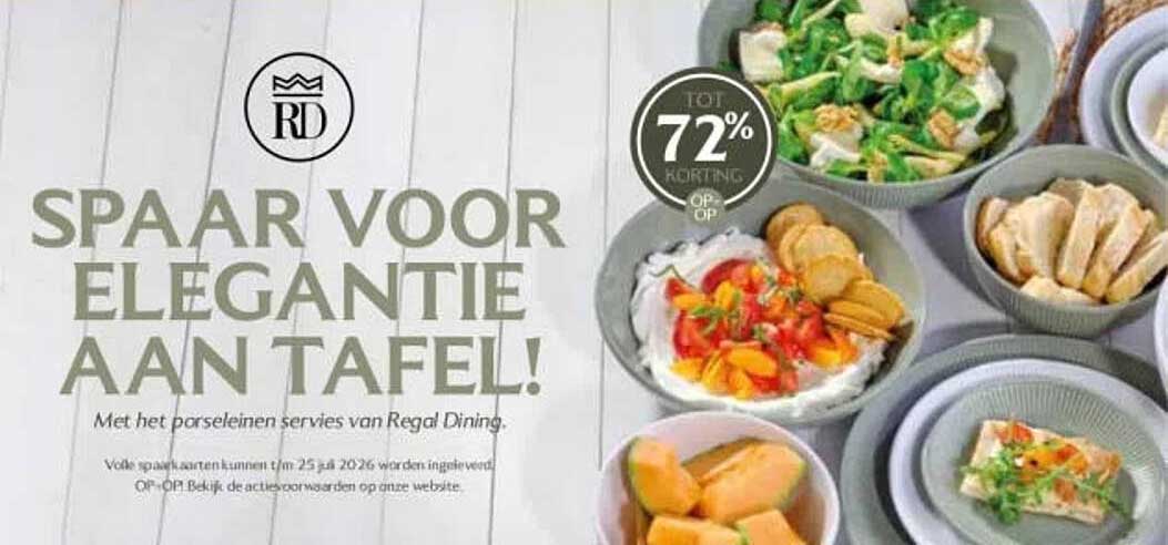 SPAAR VOOR ELEGANTIE AAN TAFEL!