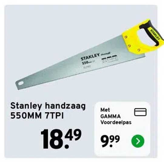 Stanley handzaag 550MM 7TPI