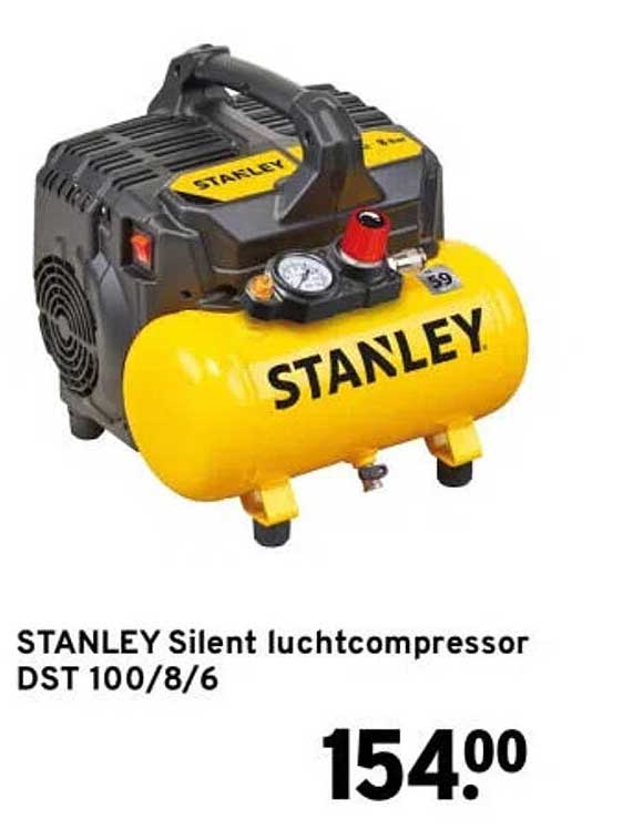 STANLEY Silent luchtcompressor DST 100/8/6