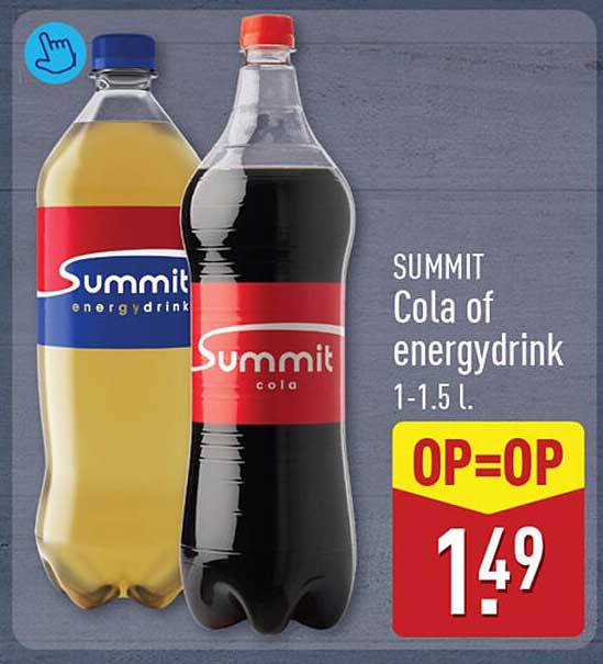 SUMMIT Cola of energydrink 1-1.5 l. OP=OP