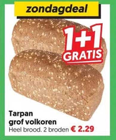 Tarpan grof volkoren 1+1 GRATIS