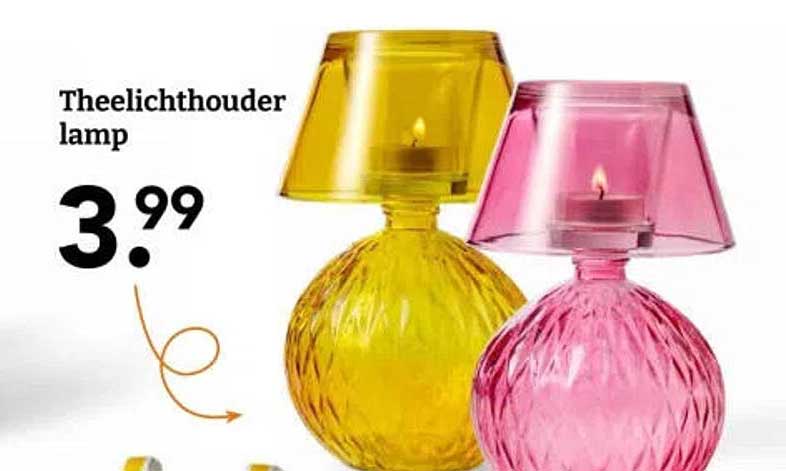 Theelichthouder lamp