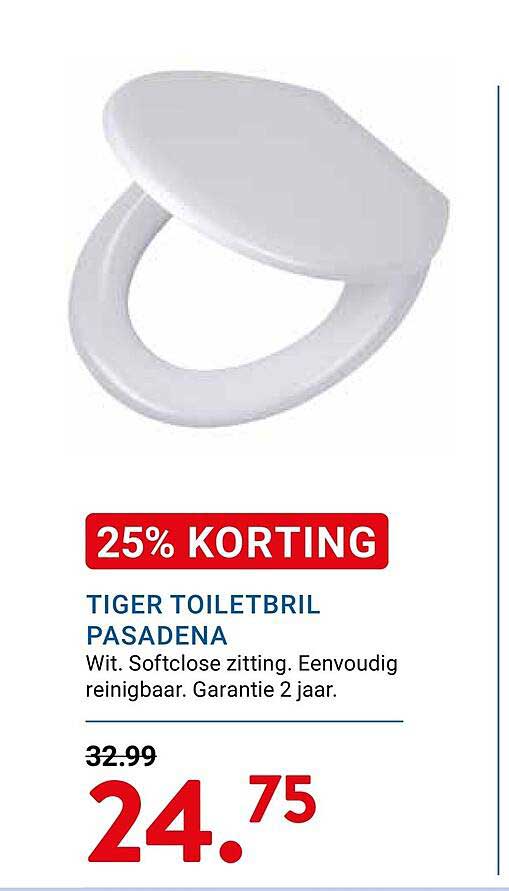 TIGER TOILETB RIL PASADENA 25% KORTING