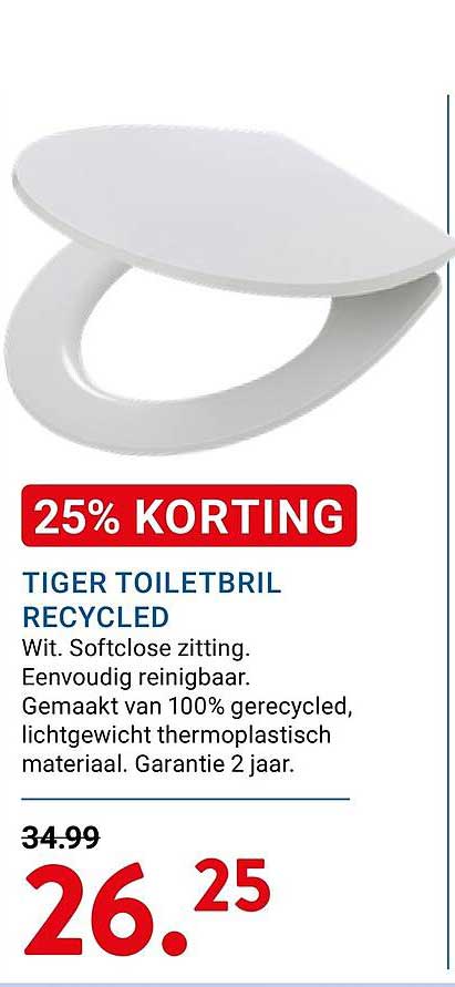 TIGER TOILETBрил RECYCLED 25% KORTING