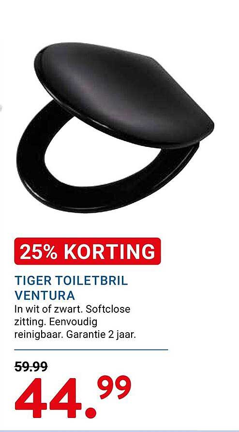 TIGER TOILETBRIL VENTURA 25% KORTING
