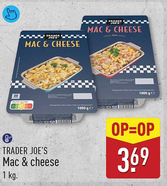TRADER JOE'S Mac & cheese 1 kg. OP=OP