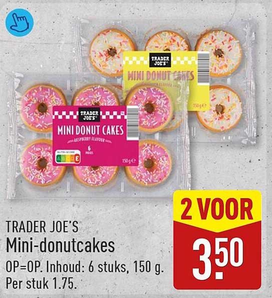 TRADER JOE'S Mini-donutcakes 2 VOOR