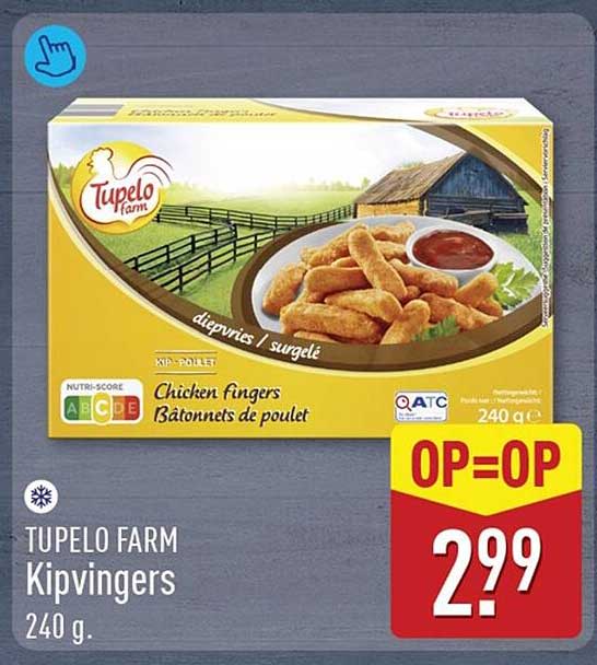 TUPELO FARM Kipvingers 240 g.