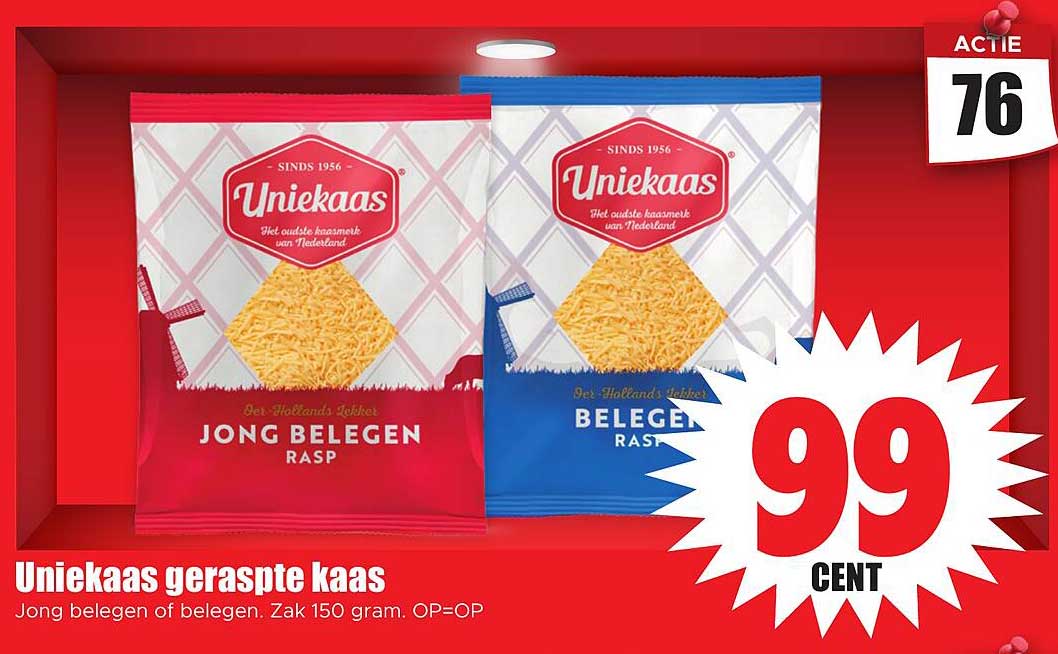 Uniekaas geraspte kaas