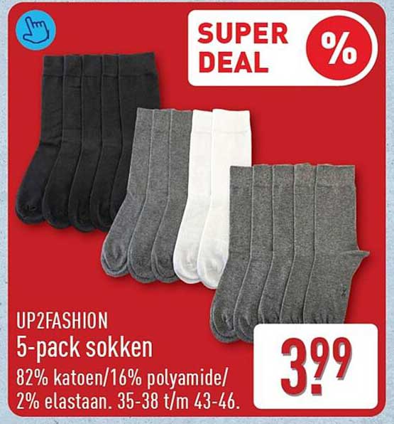 UP2FASHION 5-pack sokken