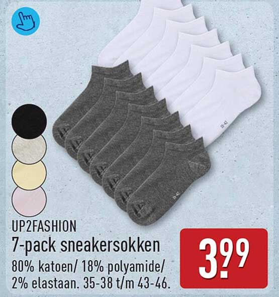 UP2FASHION 7-pack sneakersokken