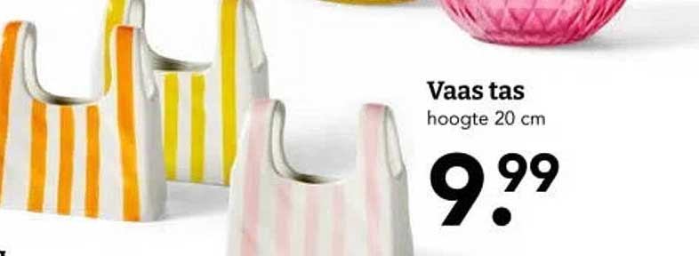 Vaas tas hoogte 20 cm