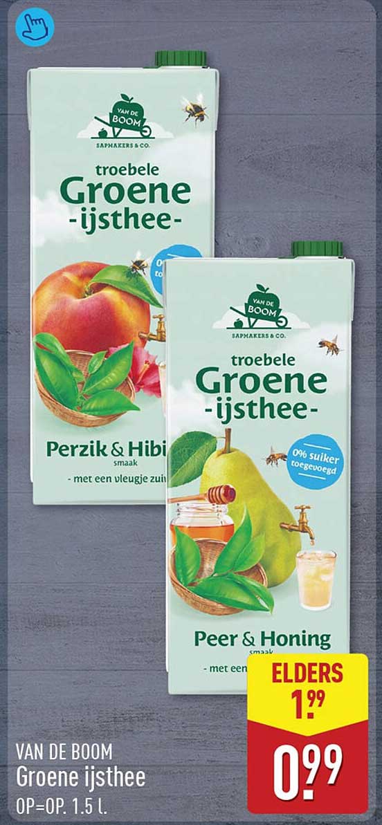 VAN DE BOOM Groene ijsthee