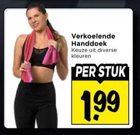 Verkoelende Handdoek Keuze uit diverse kleuren PER STUK