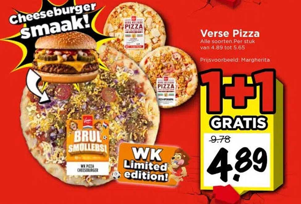 Verse Pizza 1+1 GRATIS