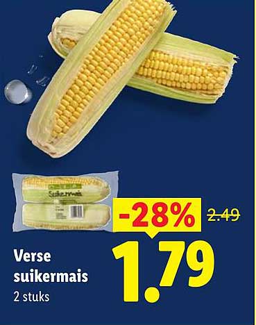 Verse suikermais 2 stuks