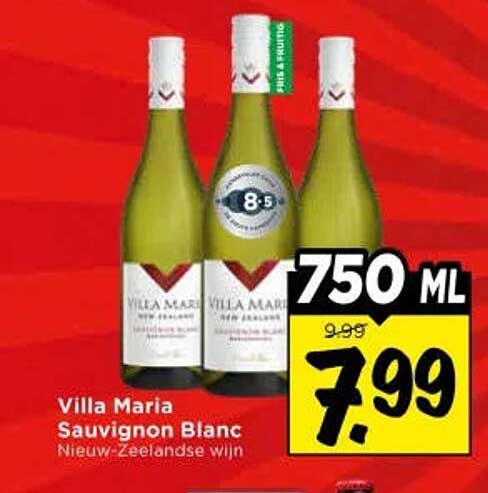 Villa Maria Sauvignon Blanc Nieuw-Zeelandse wijn