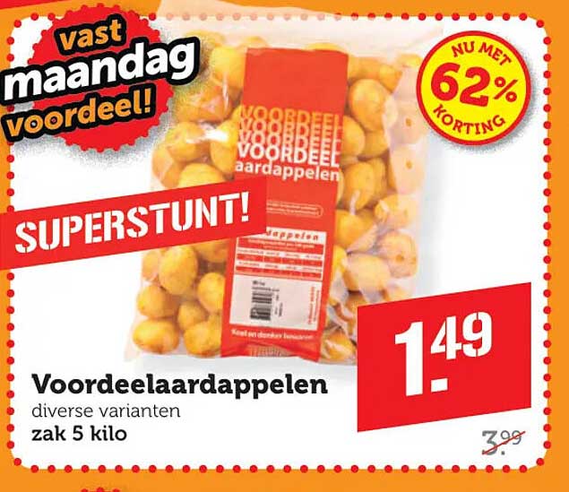 Voordeel aardappelen diverse varianten zak 5 kilo