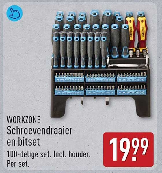 WORKZONE Schroevendraaier- en bitset