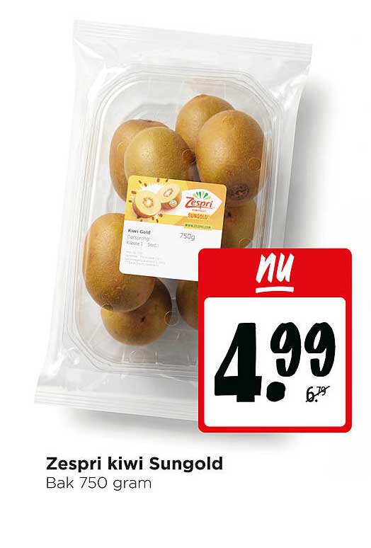 Zespri kiwi Sungold Bak 750 gram