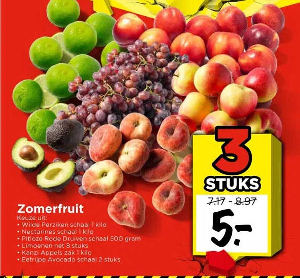 Zomerfruit 3 stuks