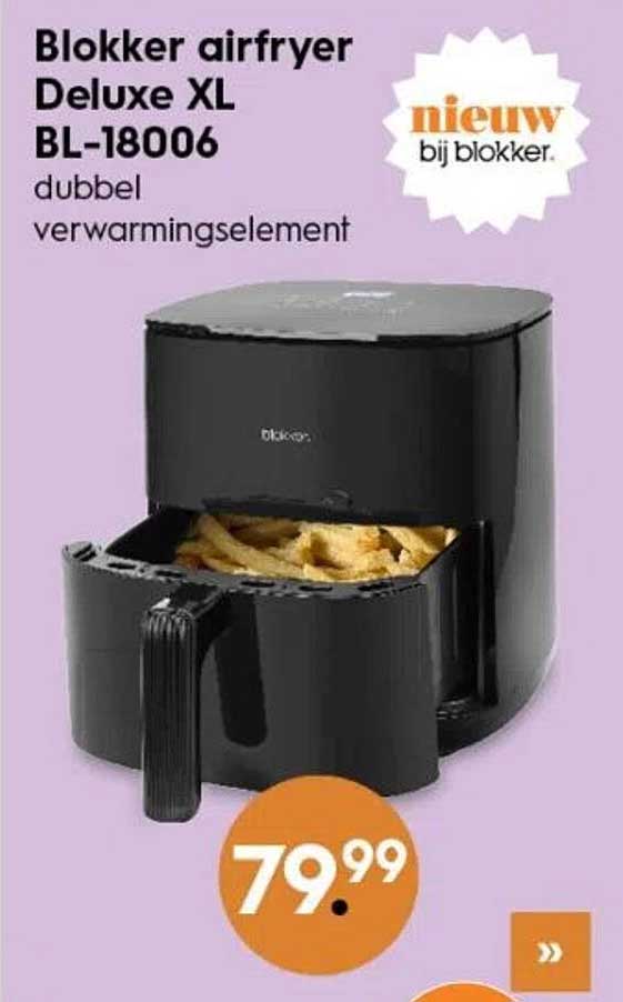Blokker airfryer Deluxe XL BL-18006