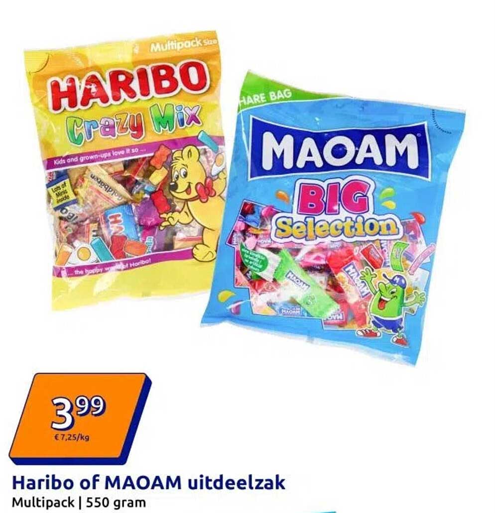 Haribo of MAOAM uitdeelzak
