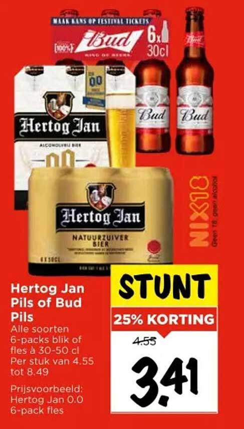 Hertog Jan Pils of Bud Pils